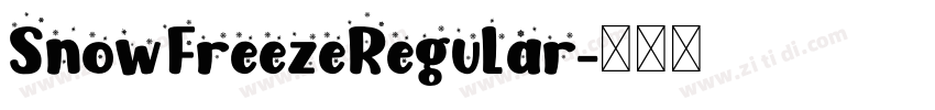 SnowFreezeRegular字体转换
