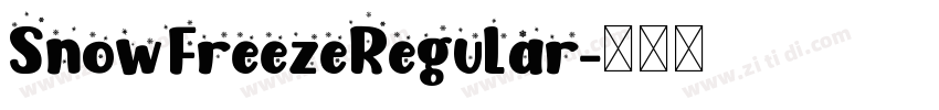 SnowFreezeRegular字体转换