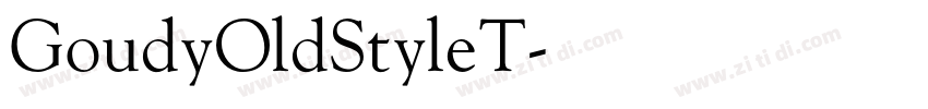GoudyOldStyleT字体转换