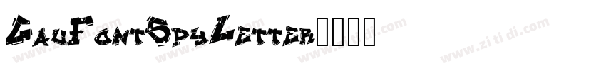 GauFontSpyLetter字体转换