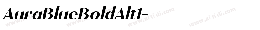 AuraBlueBoldAlt1字体转换