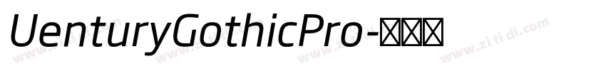 UenturyGothicPro字体转换