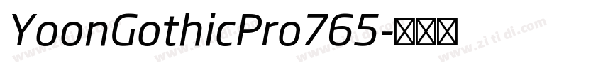 YoonGothicPro765字体转换