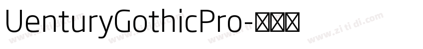 UenturyGothicPro字体转换