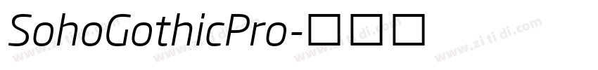 SohoGothicPro字体转换