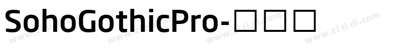 SohoGothicPro字体转换