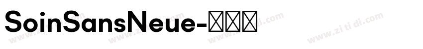 SoinSansNeue字体转换