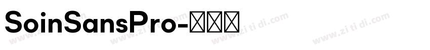 SoinSansPro字体转换