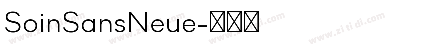 SoinSansNeue字体转换