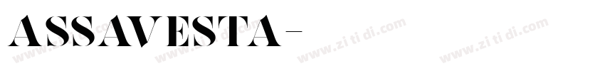 ASSAVesta字体转换
