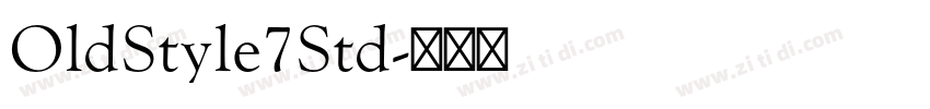 OldStyle7Std字体转换