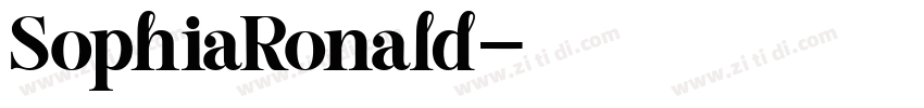 SophiaRonald字体转换