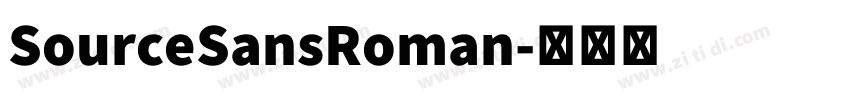 SourceSansRoman字体转换