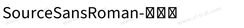 SourceSansRoman字体转换