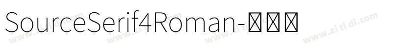 SourceSerif4Roman字体转换
