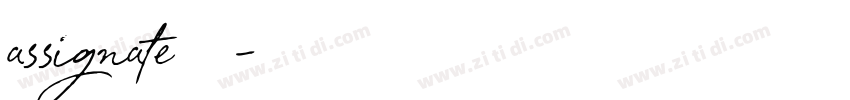 assignate字体字体转换