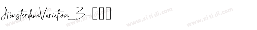 AmsterdamVariation_3字体转换