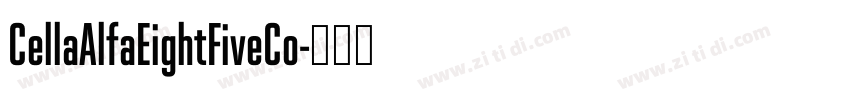 CellaAlfaEightFiveCo字体转换