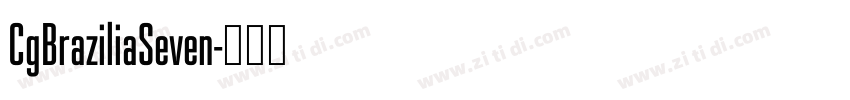 CgBraziliaSeven字体转换