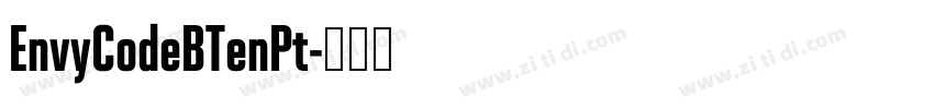 EnvyCodeBTenPt字体转换