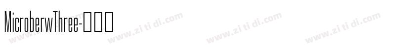 MicroberwThree字体转换