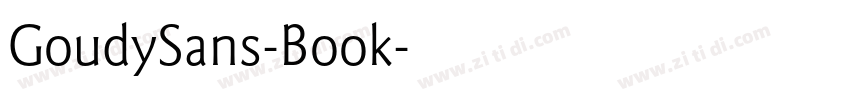 GoudySans-Book字体转换