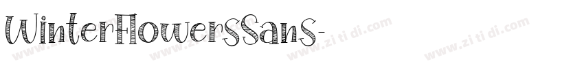 WinterFlowersSans字体转换