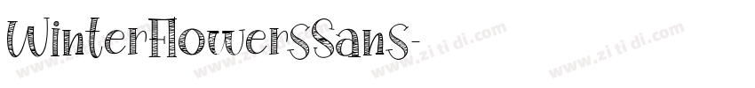 WinterFlowersSans字体转换