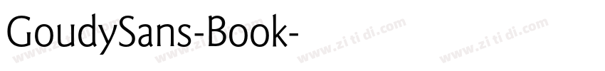 GoudySans-Book字体转换