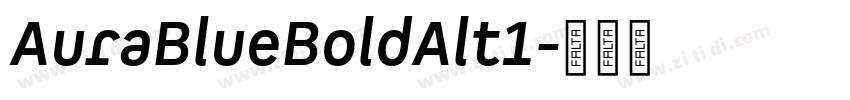 AuraBlueBoldAlt1字体转换