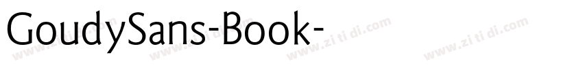 GoudySans-Book字体转换