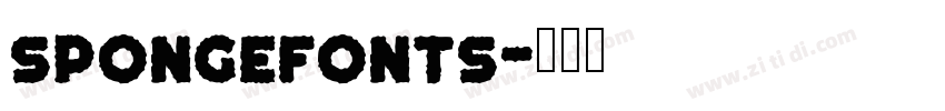 spongefonts字体转换