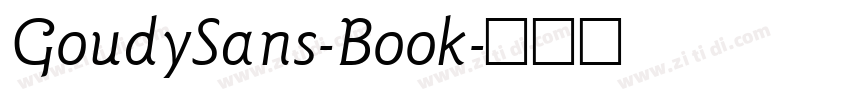 GoudySans-Book字体转换