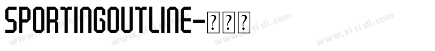 SportingOutline字体转换