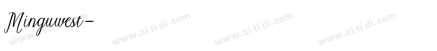 Minguwest字体转换