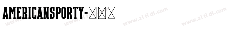 AmericanSporty字体转换