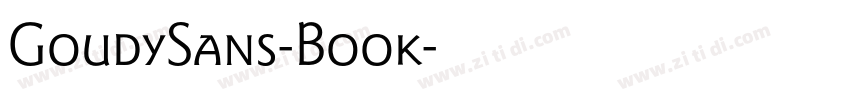 GoudySans-Book字体转换