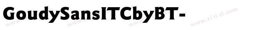 GoudySansITCbyBT字体转换