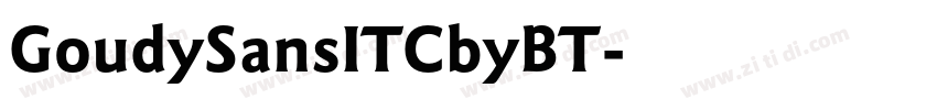 GoudySansITCbyBT字体转换