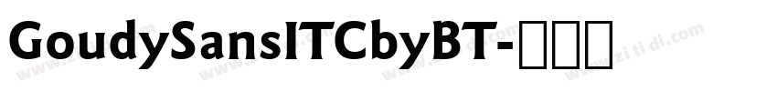 GoudySansITCbyBT字体转换