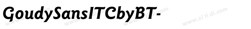GoudySansITCbyBT字体转换 GoudySansITCbyBT字体转换