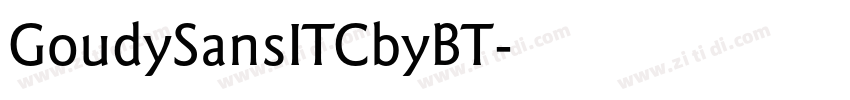 GoudySansITCbyBT字体转换