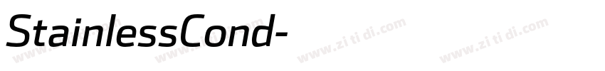 StainlessCond字体转换 StainlessCond字体转换
