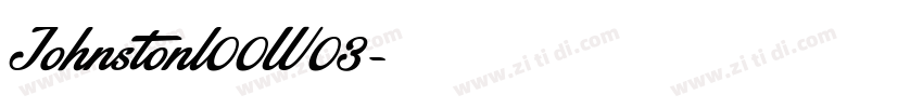 Johnstonl00W03字体转换