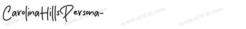 CarolinaHillsPersona字体转换