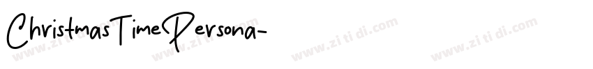 ChristmasTimePersona字体转换