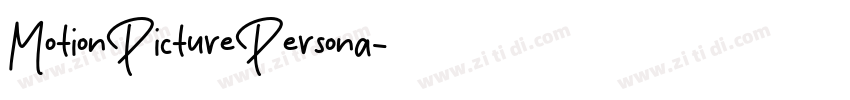 MotionPicturePersona字体转换