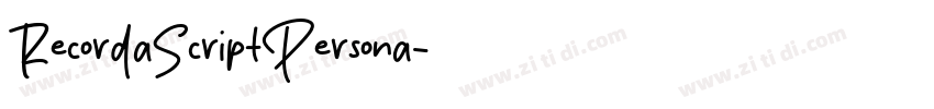 RecordaScriptPersona字体转换
