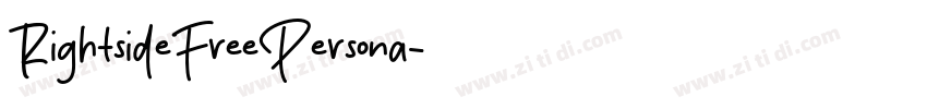 RightsideFreePersona字体转换