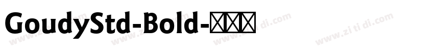 GoudyStd-Bold字体转换